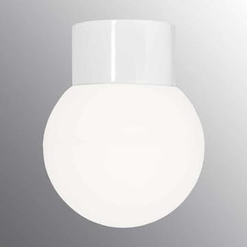 Vägg-/Taklampa Ifö Electric Classic Glob Opalglas IP54 Rak E27