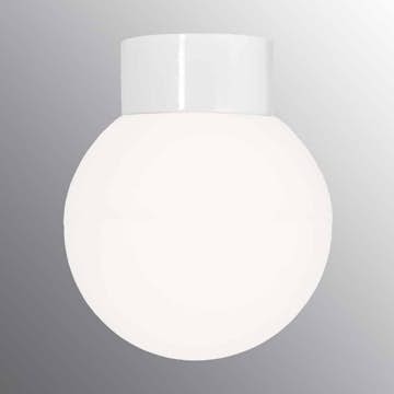 Vägg-/Taklampa Ifö Electric Classic Glob Opalglas IP54 Rak E27