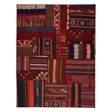 Persisk Patchworkmatta Arkiio 751160 Kelim Shiraz/Azerbajdzjan 153x206