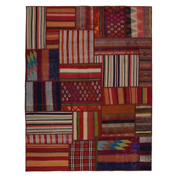 Persisk Patchworkmatta Arkiio 751162 Kelim Shiraz/Azerbajdzjan 154x205