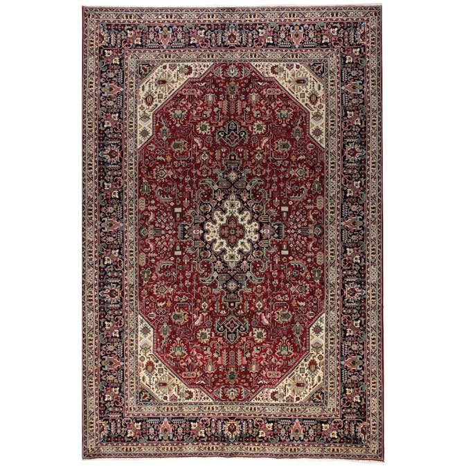 Persisk Matta Arkiio Tabriz Vintage Original 195x293