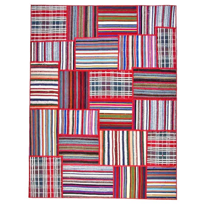 Persisk Patchworkmatta Arkiio Flerfärgad 156x206