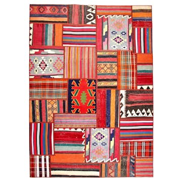Persisk Patchworkmatta Arkiio Flerfärgad 165x233
