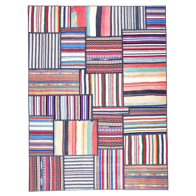 Persisk Patchworkmatta Arkiio Flerfärgad 155x208