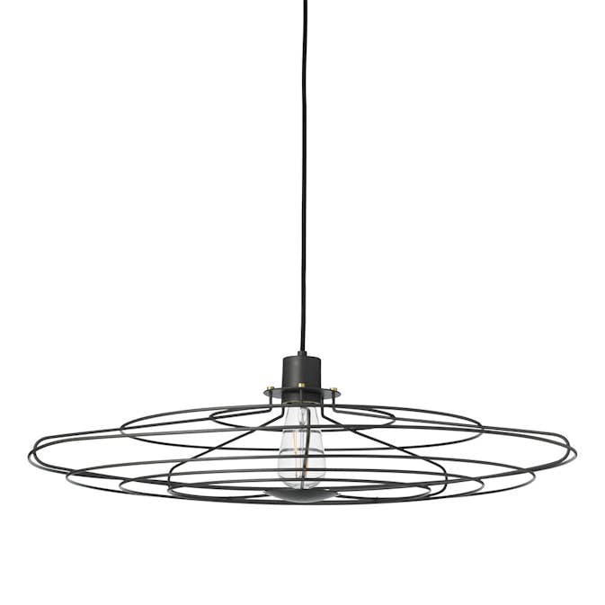 Taklampa Halo Design Radio Mörkgrå E27 Ø44 cm
