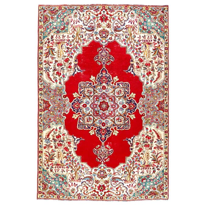 Persisk Matta Arkiio Tabriz Vintage Original 160x244