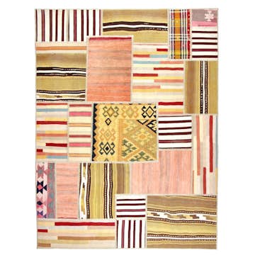 Persisk Patchworkmatta Arkiio Kelim 156x206