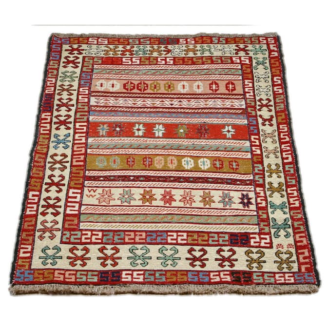 Persisk Matta Arkiio Varni Ardebil Kelim 97x143