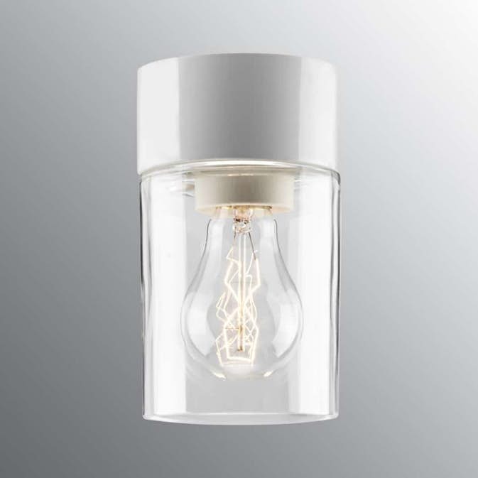 Vägg-/Taklampa Ifö Electric Opus 100 Klar IP44 Rak E27