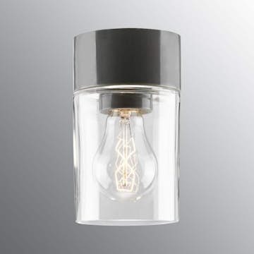 Vägg-/Taklampa Ifö Electric Opus 100 Klar IP44 Rak E27