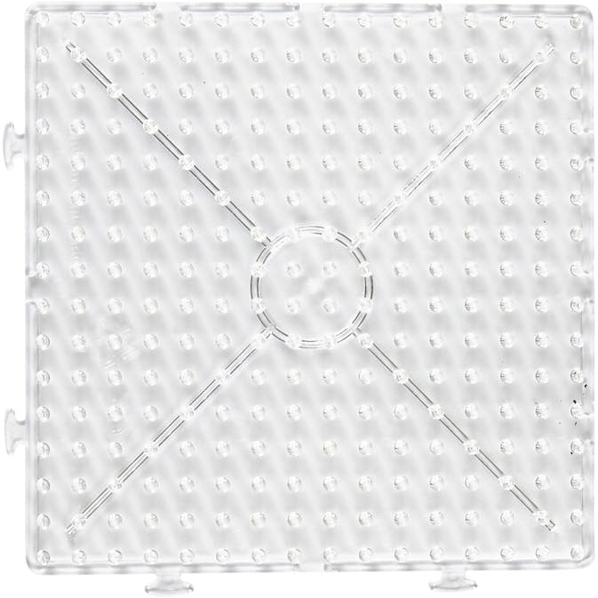 Pärlplatta Creativ Company Transparent Stor Ihopsättningsbar Kvadrat Jumbo 1 St