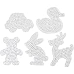 Pärlplattor Creativ Company Transparent Stl 16x19,5-19x24 cm Jumbo 5 St/1 Förp