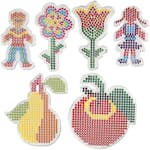 Stiftplattor Creativ Company 2 Blomma Flicka Pojke Äppla och Päron Stl 8,5x14-14x16 cm 6 St/1 Förp
