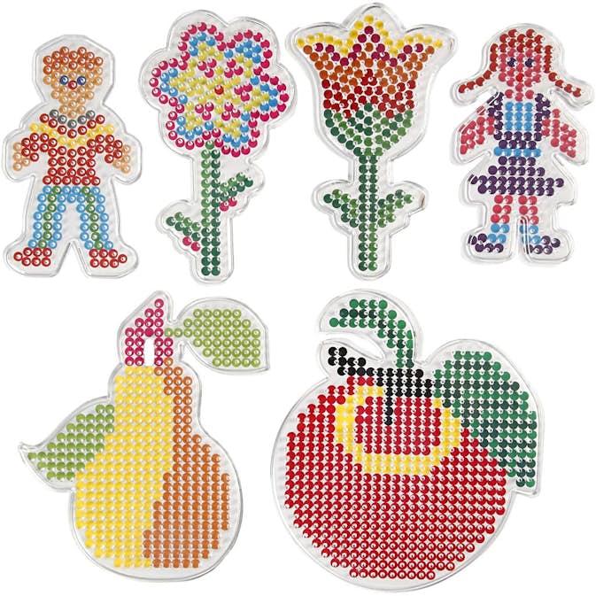 Stiftplattor Creativ Company 2 Blomma Flicka Pojke Äppla och Päron Stl 8,5x14-14x16 cm 6 St/1 Förp