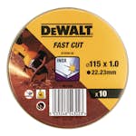 Kapskiva Dewalt DT3506 115X1 mm 10-pack