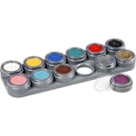 Ansiktsfärg Creativ Company Grimas Sminkpalett Mixade Färger 12x25 ml/ 1 st