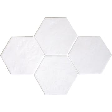 Klinker Konradssons Hexatile Blanco Vit 18x20 cm