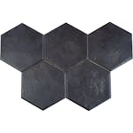 Klinker Konradssons Hexatile Negro Svart 18x20 cm