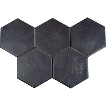 Klinker Konradssons Hexatile Negro Svart 18x20 cm