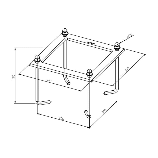 Ingjutningsfäste Norlys Asker