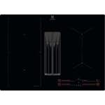 Induktionshäll Electrolux HHHB760S med Inbyggd Fläkt Svart