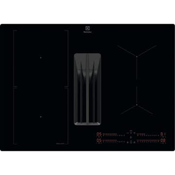 Induktionshäll Electrolux HHHB760S med Inbyggd Fläkt Svart