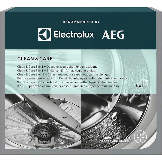 3 i 1 Rengöringsmedel Electrolux M2GCP601 för Tvättmaskin och Diskmaskin