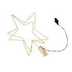 3D-stjärna Nordic Winter Med Ljus och Kontakt för Julgran 32x25x25 cm