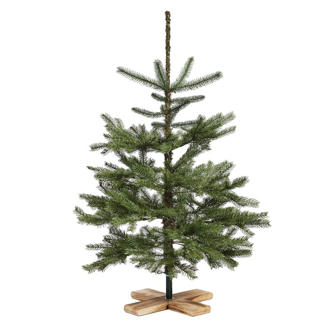 Plastgran Nordic Winter Julgran Danish Collection 100 x 65 cm med Träfot