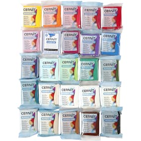 Cernit Creativ Company Mixade Färger 25x56 g/1 Förp