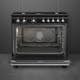 Gasspis Smeg CX91GMBL Concerto Svart Ergonomisk och Smart Design