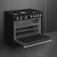 Gasspis Smeg CX91GMBL Concerto Svart Ergonomisk och Smart Design
