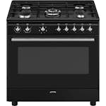 Gasspis Smeg CX91GMBL Concerto Svart Ergonomisk och Smart Design