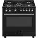 Gasspis Smeg CX91GMBL Concerto Svart Ergonomisk och Smart Design