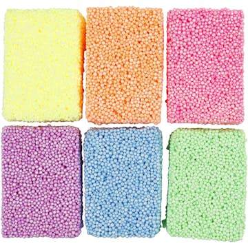 Modelleringsmassa Creativ Company Soft Foam Mixade Färger 6x10 g/1 Förp
