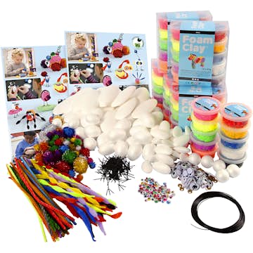 Klassuppsättning Creativ Company till Figurer med Foam Clay