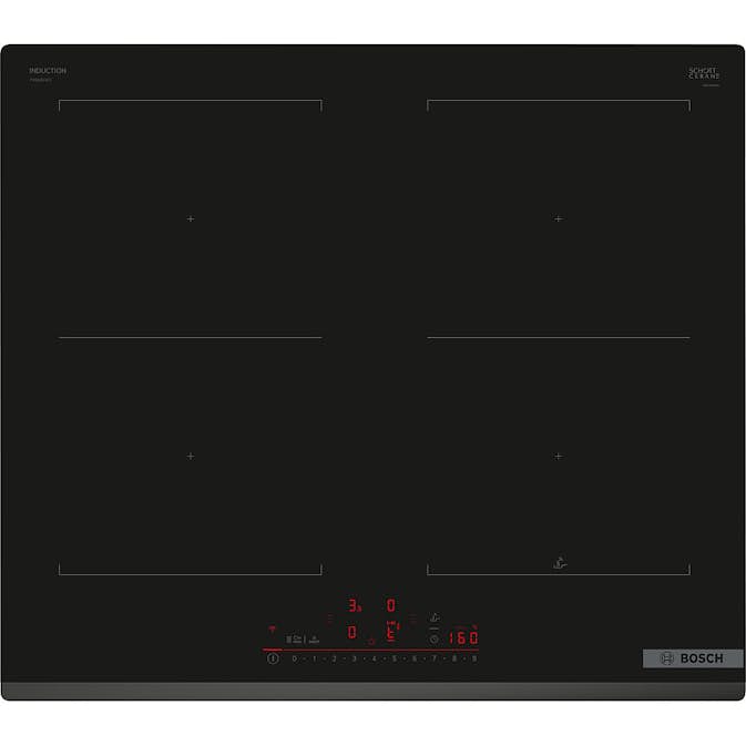 Induktionshäll BOSCH Serie 6 PVQ631HC1E Svart 60cm Automatisk Fläkt