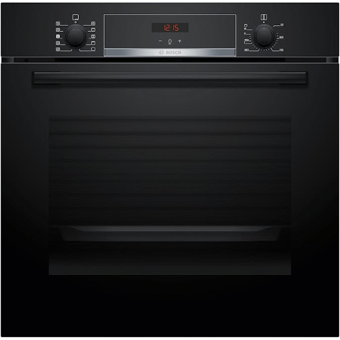 Inbyggnadsugn BOSCH HQA534BB3 Serie 4 Svart med Ångfunktion och Avancerad Varmluftsteknik