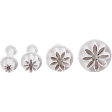 Utsticksform Creativ Company med Prägel Vit Blomma 4 St/1 Förp