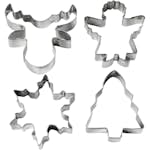 Utsticksform Creativ Company Julgran Ängel Ren Snökristall 8 cm 4 St/1 Förp