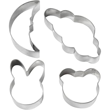 Utsticksform Creativ Company Moln Hare Björn Nyckelpiga 10 cm 4 St/1 Förp