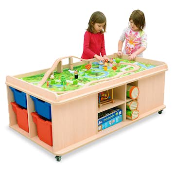 Lekbord ABA Skol Med Kant & Förvaring