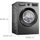 Frontmatad Tvättmaskin BOSCH WGG244RFSN Serie 6 i-DOS Rostfri