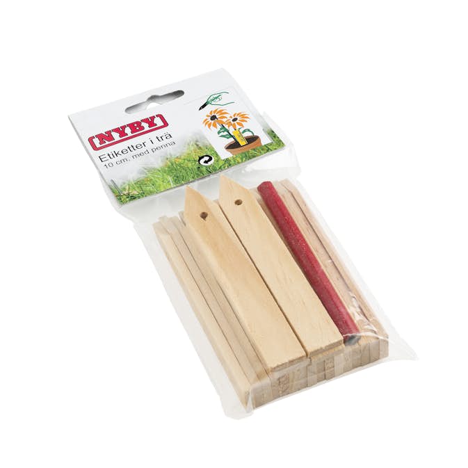 Sticketiketter ABA Skol Trä 10 cm