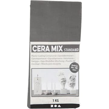 Modellgips Creativ Company Cera-Mix Standard Ljusgrå