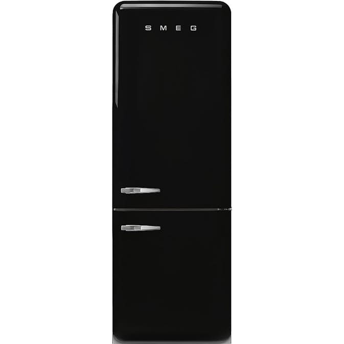 Fristående Kyl/Frys Smeg FAB38RBL6 Retro Svart Högerhängd med No Frost