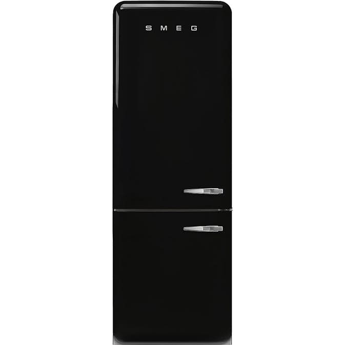 Fristående Kyl/Frys Smeg FAB38LBL6 50s Style Svart Vänsterhängd med No Frost