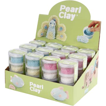 Modelleringsmaterial Creativ Company Pearl Clay Mixade Färger 12 Set/1 Förp