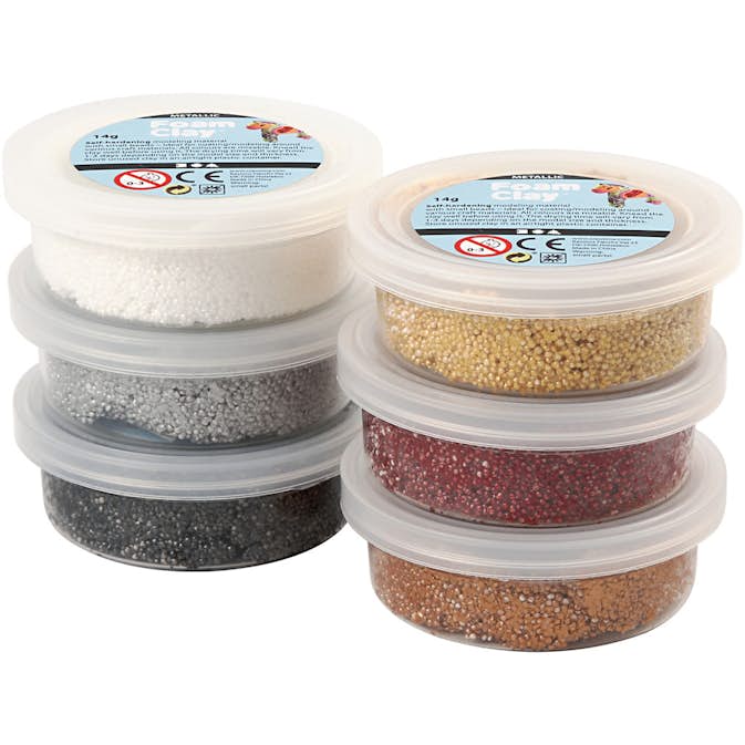 Foam Clay Creativ Company Mixade Dova Färger Metallic 6x14 g/1 Förp