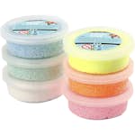Foam Clay Creativ Company Mixade Färger Glitter 6x14 g/1 Förp
